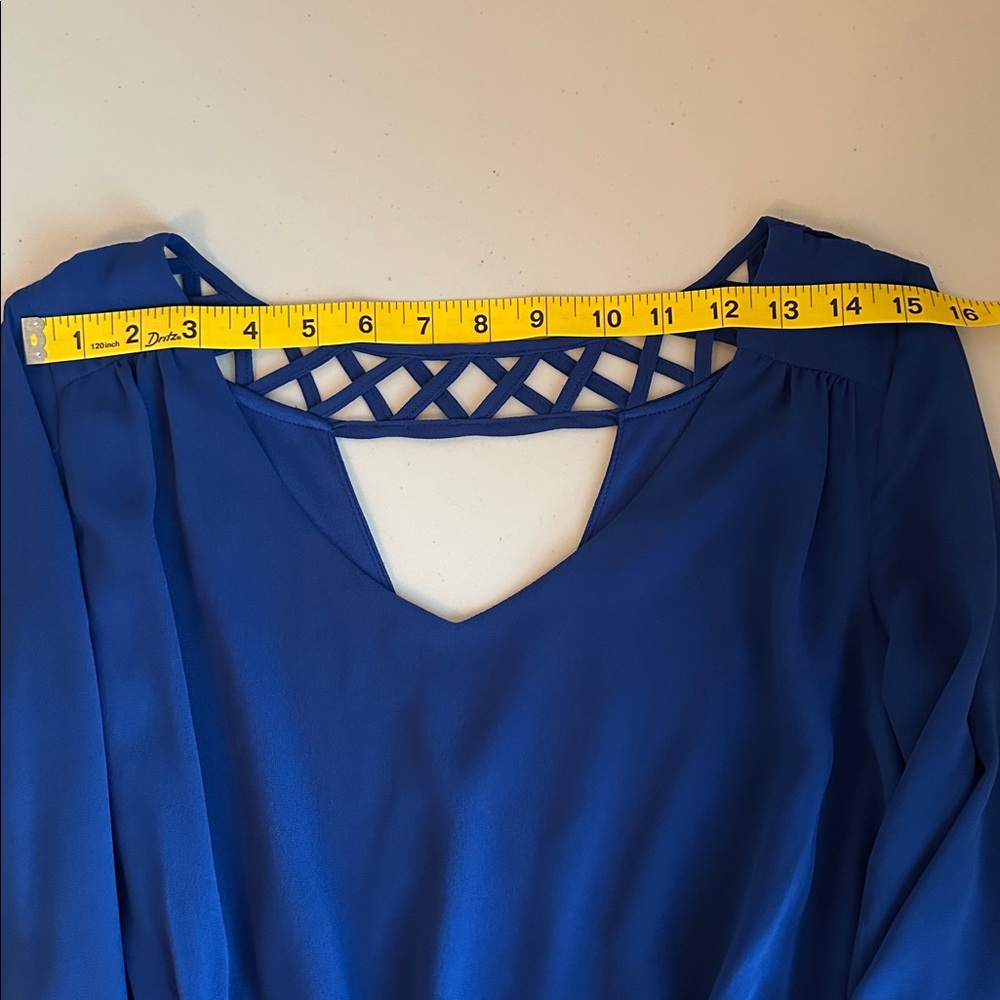 I.N. San Francisco Royal Blue Dress Size Small. - Picture 7 of 15